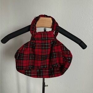 Plaid Red mini Handbag